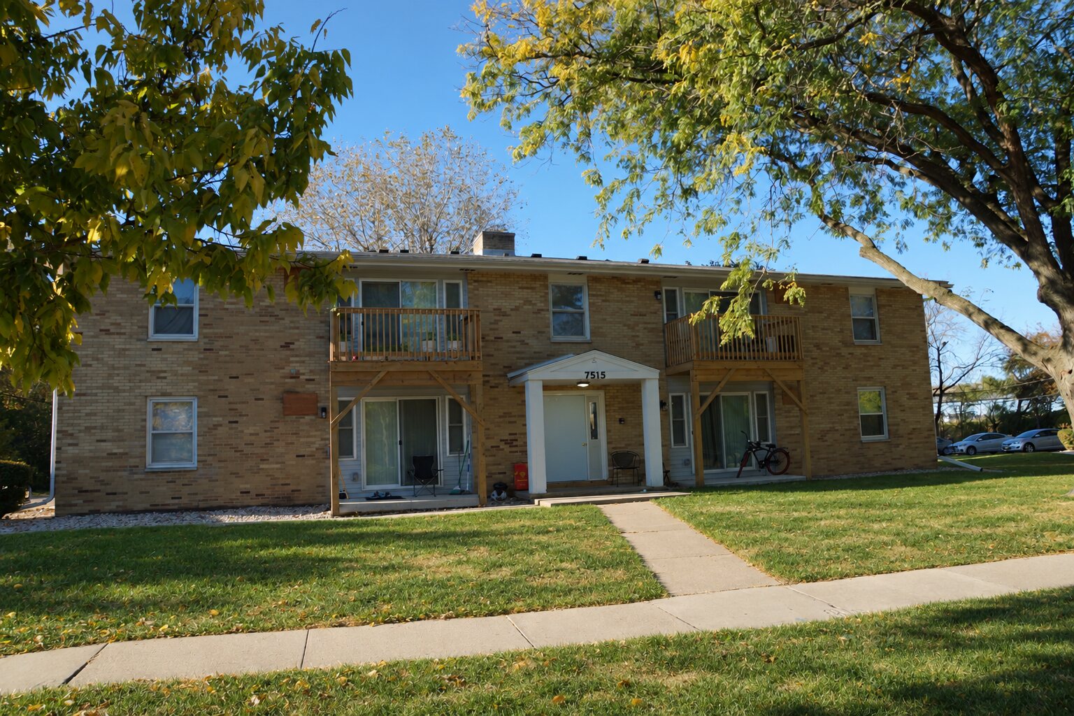 One of the five residential buildings at The Court Apartments in Middleton, Wisconsin